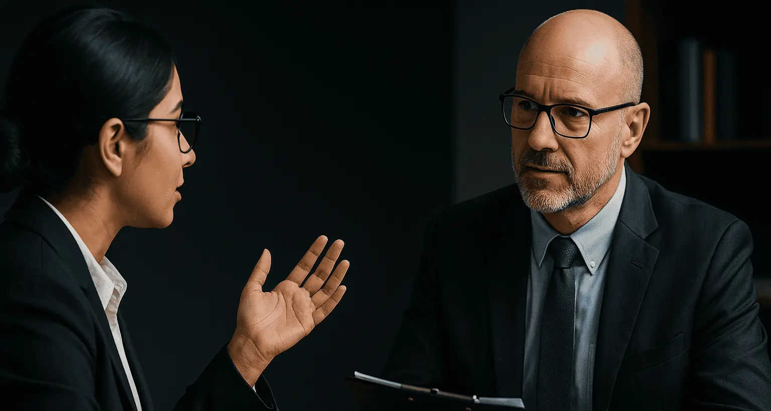 Candidate asking thoughtful questions during job interview