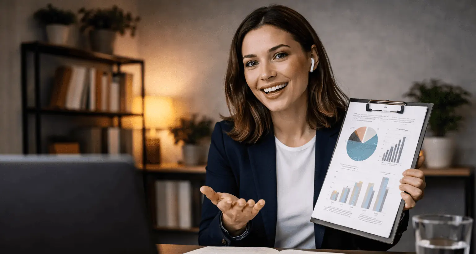 Candidate applying virtual interview tips while confidently presenting during a remote interview