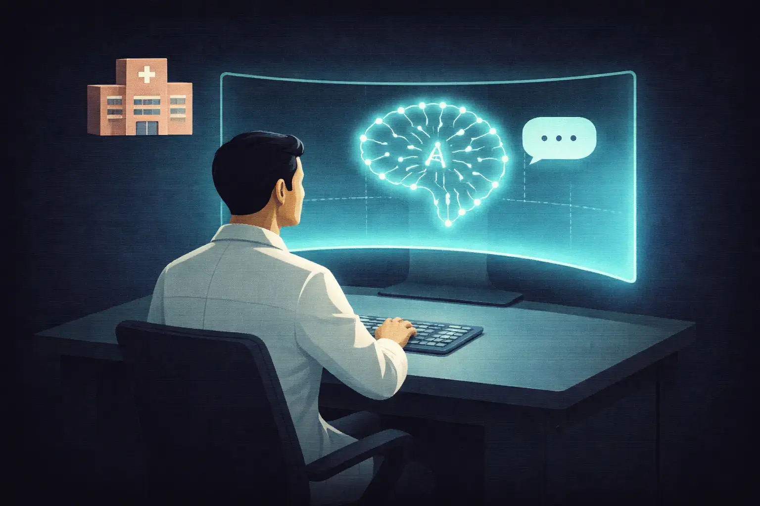 Applicant practicing ai residency interview responses before residency season begins