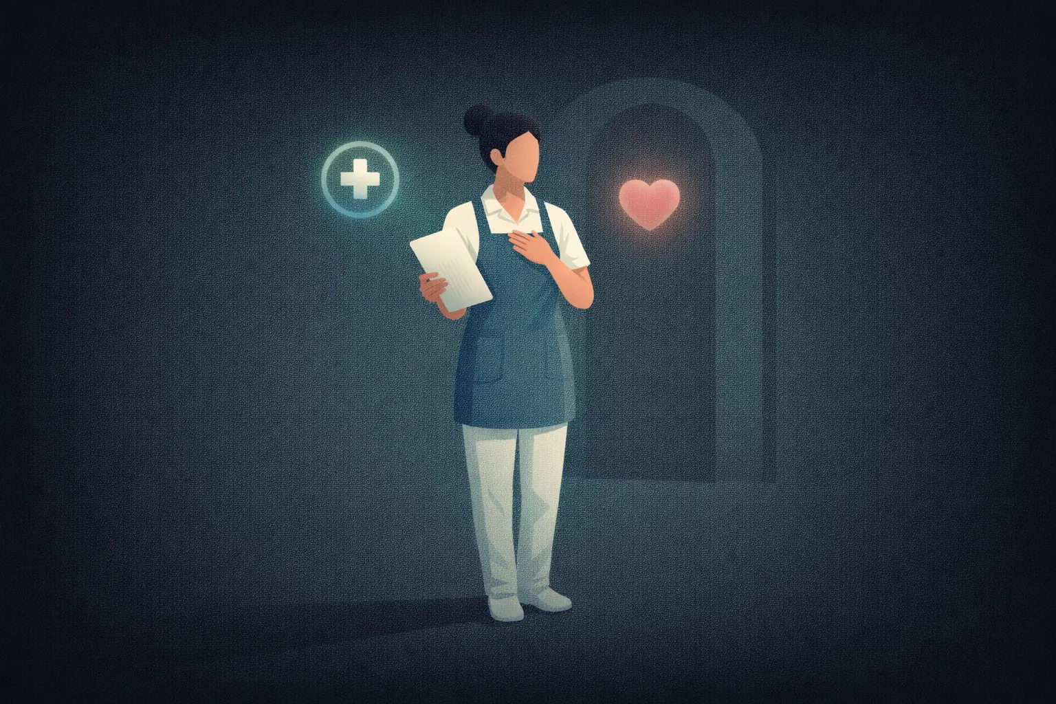 Ilustrasi contoh surat lamaran kerja bidan untuk fasilitas kesehatan