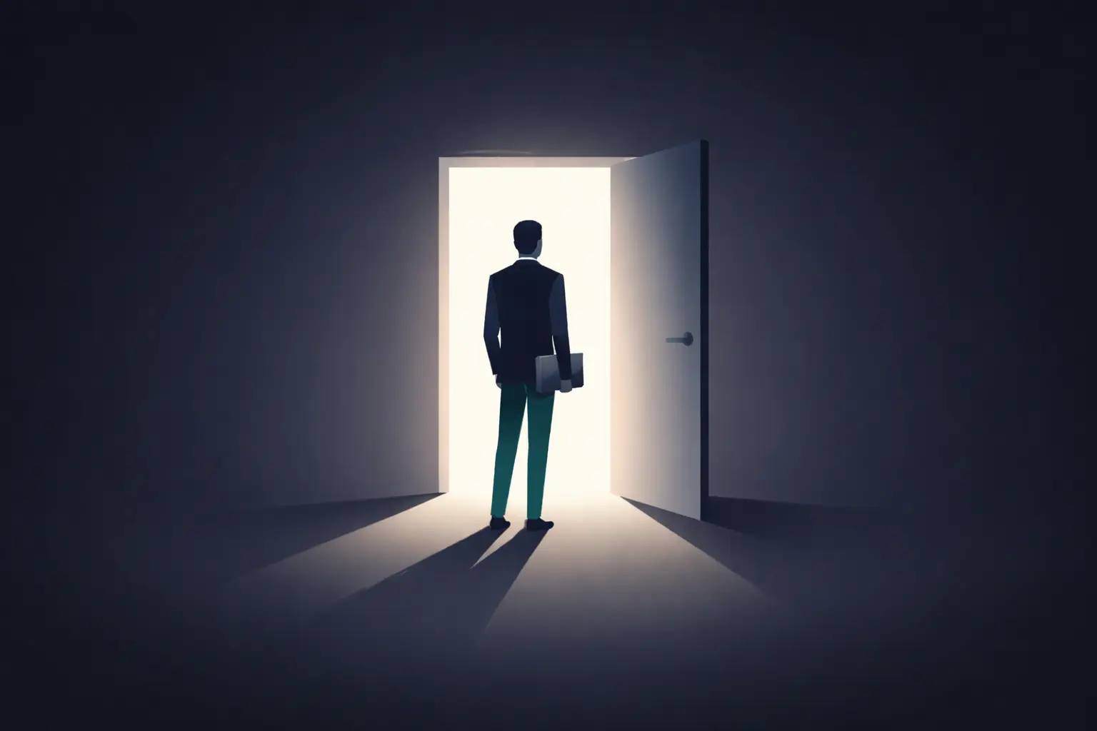 Profesional muda melakukan perkenalan diri saat interview di depan panel HRD di ruang rapat modern